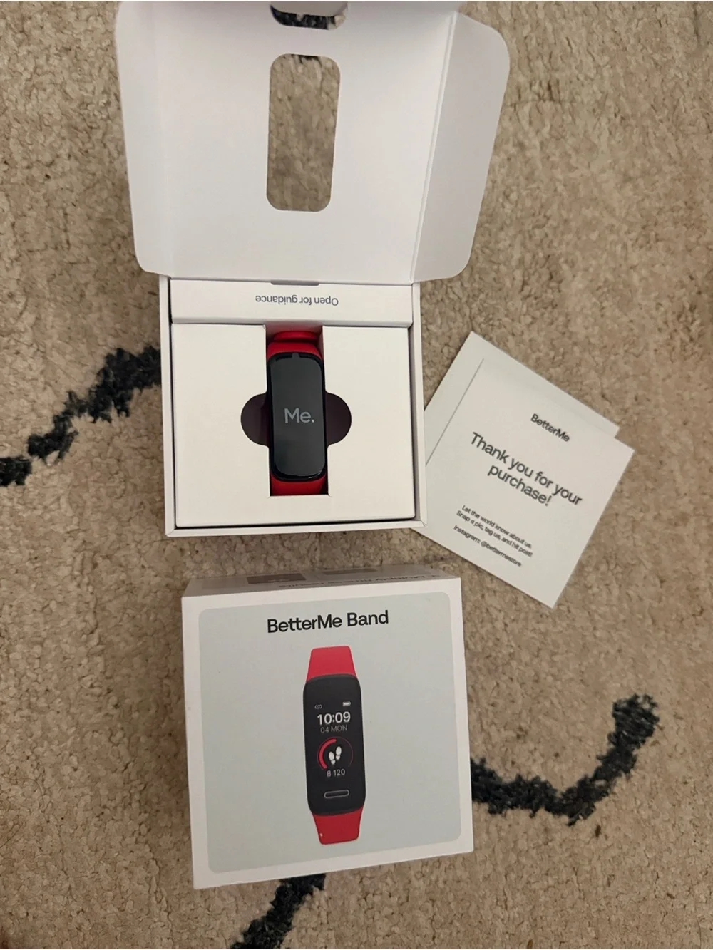 Smart Fitness Tracker - Red BetterMe Band
